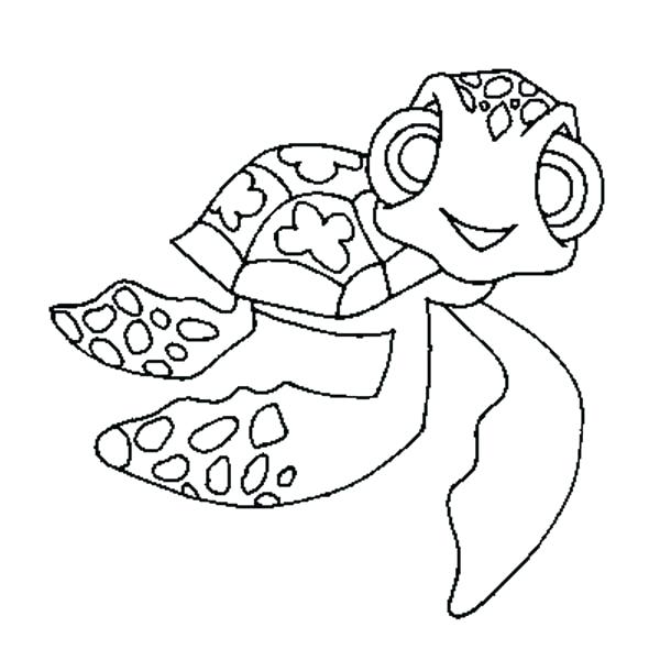 600x600 Cartoon Turtle Coloring Pages