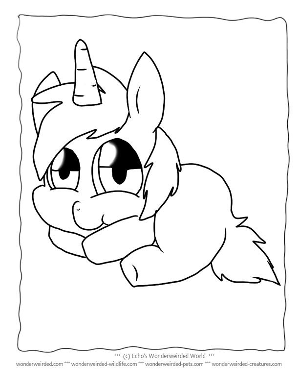Unicorn Cartoon Coloring Pages Free To Print 612x792 Unicorn Cartoon Coloring Pages Free To Print