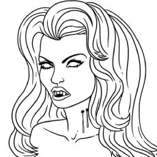 230x230 Top 25 Free Printable Vampire Coloring Pages Online