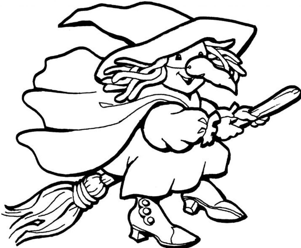 Cartoon Witch Coloring Pages