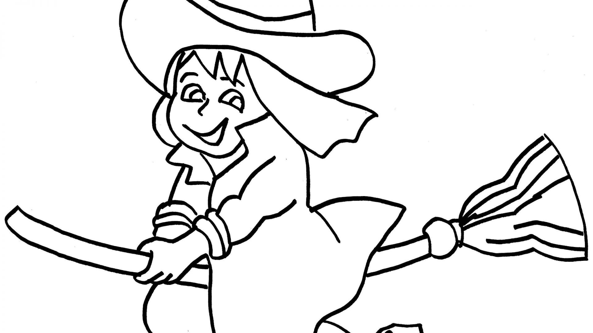 Cartoon Witch Coloring Pages at GetColorings.com | Free printable ...