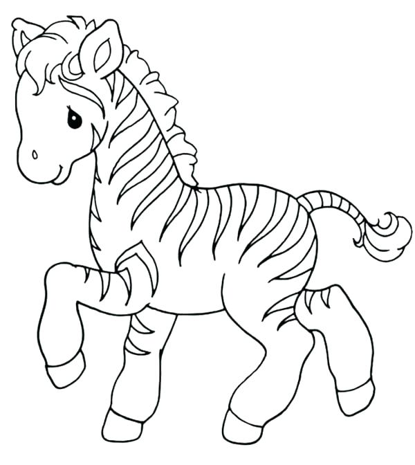 Baby Zebra Coloring Pages Wall Decals Cartoon Cute Baby Zebra Inch 600x672 Baby Zebra Coloring Pages Wall Decals Cartoon Cute Baby Zebra Inch