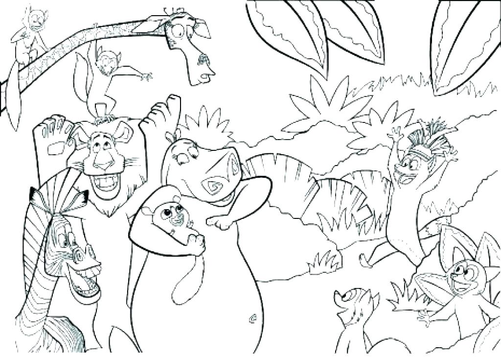 1024x731 Jungle Animal Coloring Pages