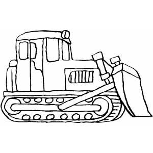300x300 Standing Bulldozer Coloring Pages Craft