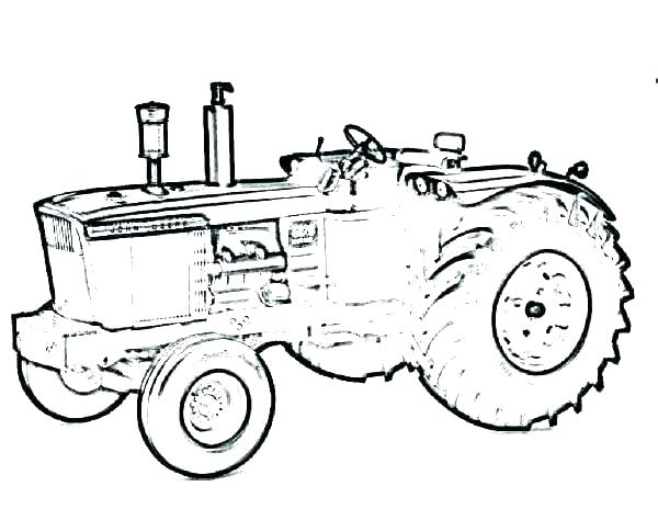 600x464 Free Tractor Coloring Pages Farming Tractor Coloring Page Tractor