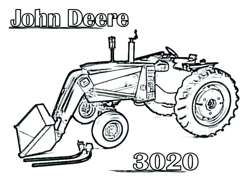 878x678 Coloring Pages Of Tractors Tractor Printable Coloring Pages John