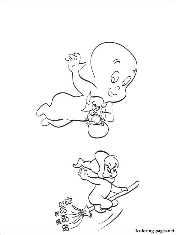 Casper The Friendly Ghost Coloring Pages at GetColorings.com | Free ...