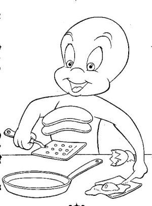 300x406 Casper Coloring Page 11 Casper Coloring Book