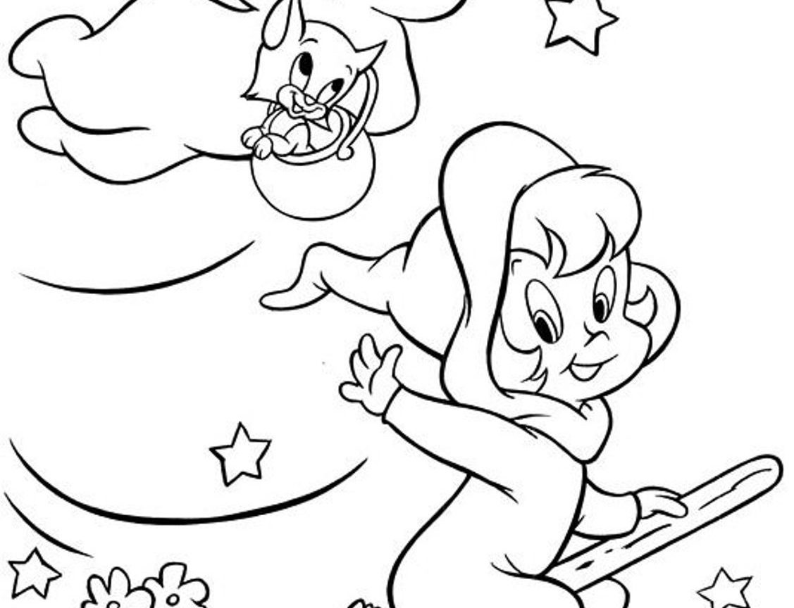 1127x864 Ghost Coloring Pages Casper Friends And Free Cartoons Casper'S