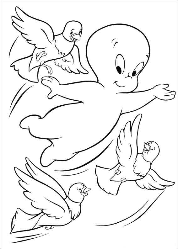 567x794 Kids N Fun.co.uk 24 Coloring Pages Of Casper The Friendly Ghost