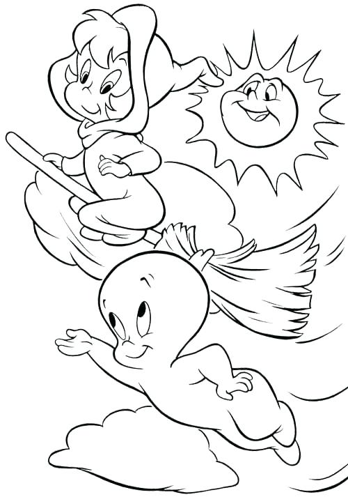 500x713 Casper Coloring Pages