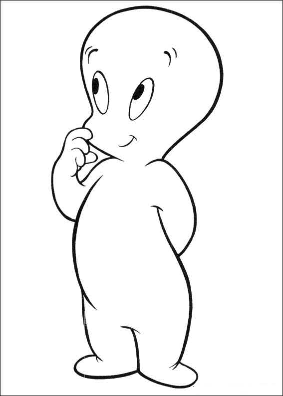 567x794 Coloring Page Casper The Friendly Ghost