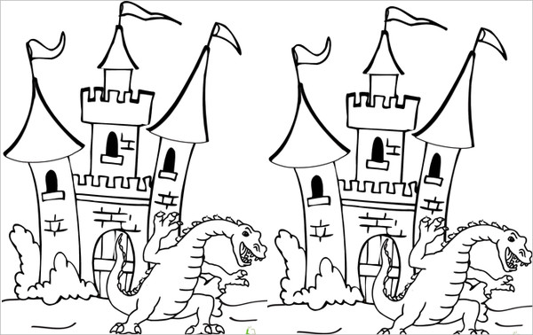 600x378 Dragon Coloring Pages