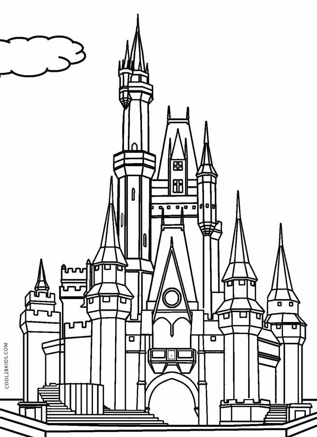 654x900 Princess Castle Coloring Pages Printable Castle Coloring Pages