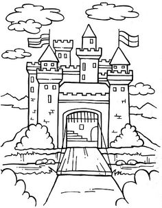 236x303 Castle Front Coloring Pages