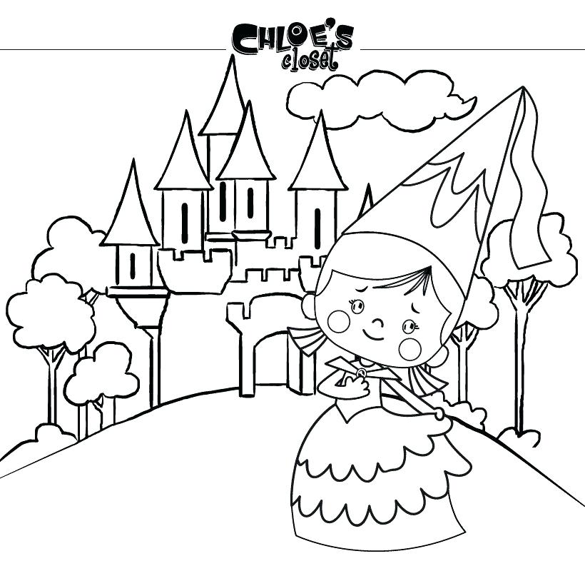 820x800 Coloring Page Castle Castle Coloring Pages For Toddler Free