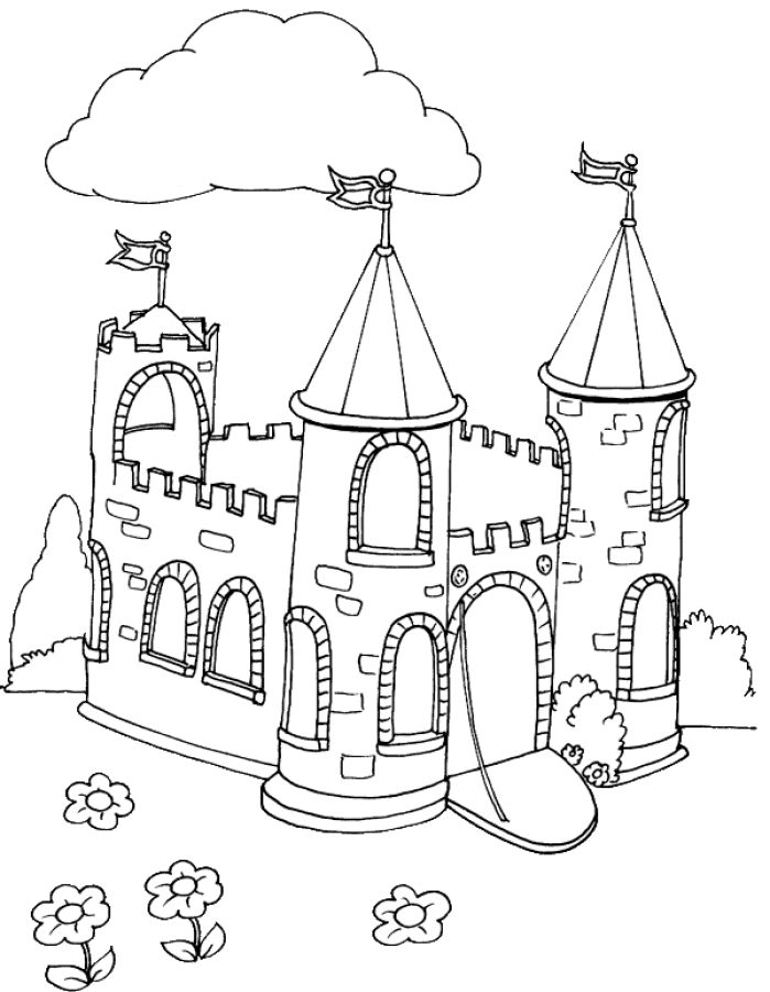 699x900 Lovely Castle Coloring Book