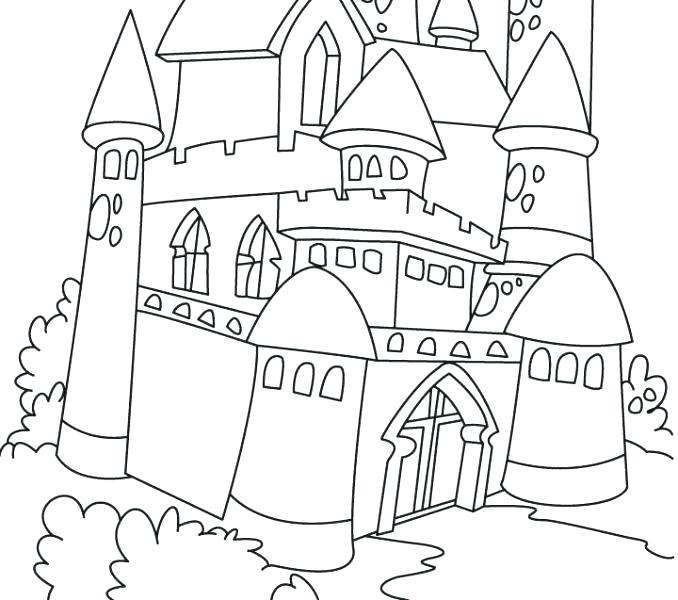 Castle Coloring Pages For Kids at GetColorings.com | Free printable ...