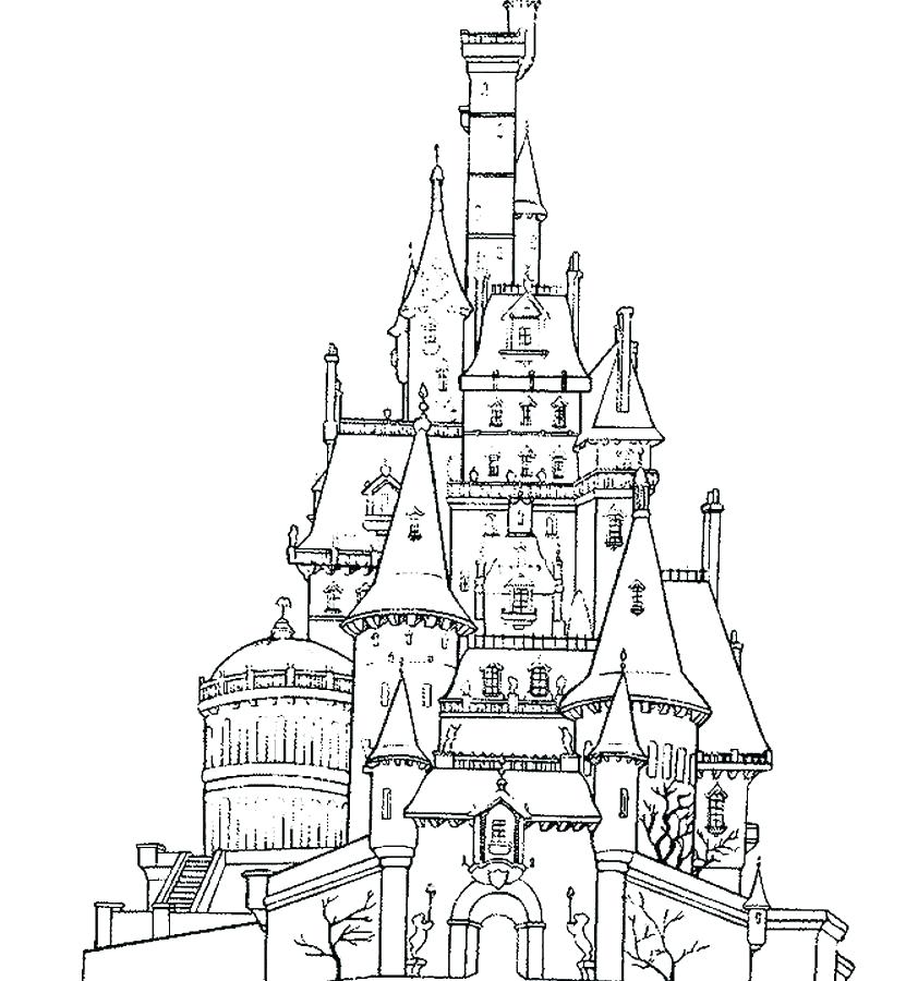 831x900 Princess Castle Coloring Pages