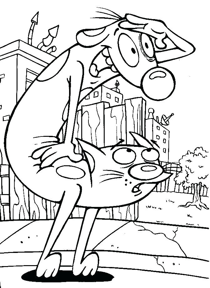 Cat And Dog Coloring Pages 672x920 Cat And Dog Coloring Pages