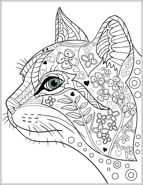 Cute Baby Animal Coloring Pages Printable Amazing Cat For Book 570x738 Cute Baby Animal Coloring Pages Printable Amazing Cat For Book