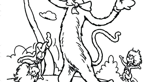 Cat The Hat Coloring Pages Free Printable Coloring Book Cat 585x329 Cat The Hat Coloring Pages Free Printable Coloring Book Cat