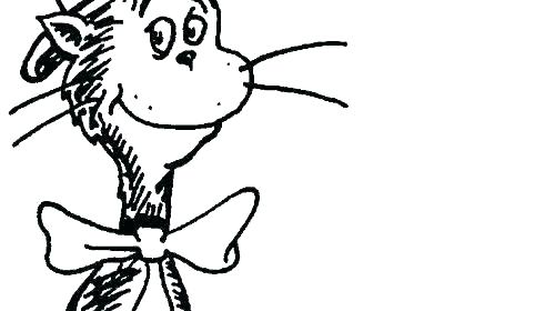Cat In Hat Printable Coloring Pages Great With T Cat In 500x280 Cat In Hat Printable Coloring Pages Great With T Cat In