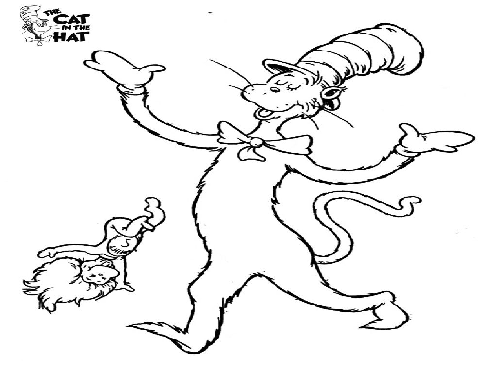 Free Printable Cat In The Hat Coloring Pages For Kids And Inside 1024x768 Free Printable Cat In The Hat Coloring Pages For Kids And Inside