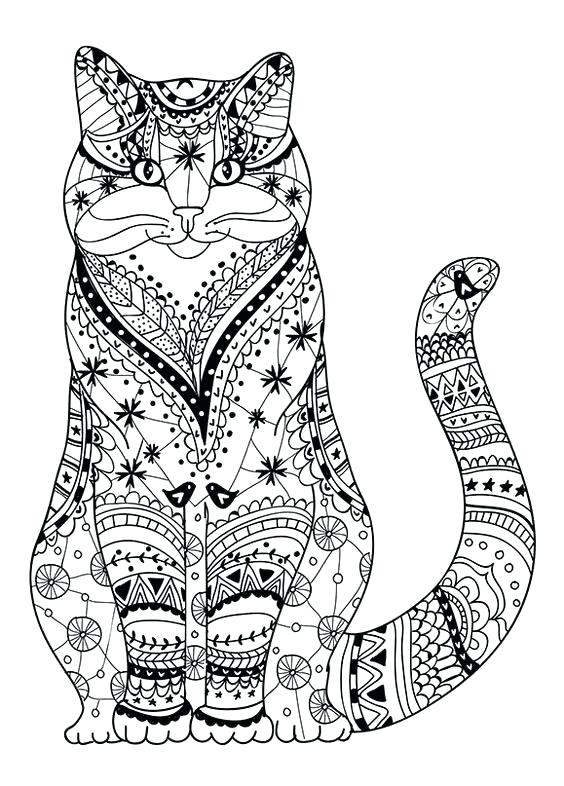 564x786 Cat Coloring Pages For Adults Cat Coloring Pages For Adults 19