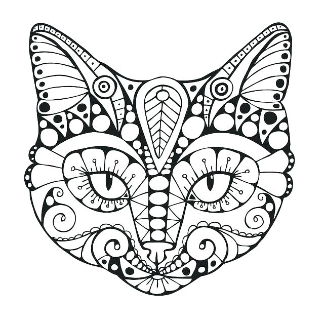640x640 Coloring Page Of A Cat Cat Coloring Pages Printable Amazing