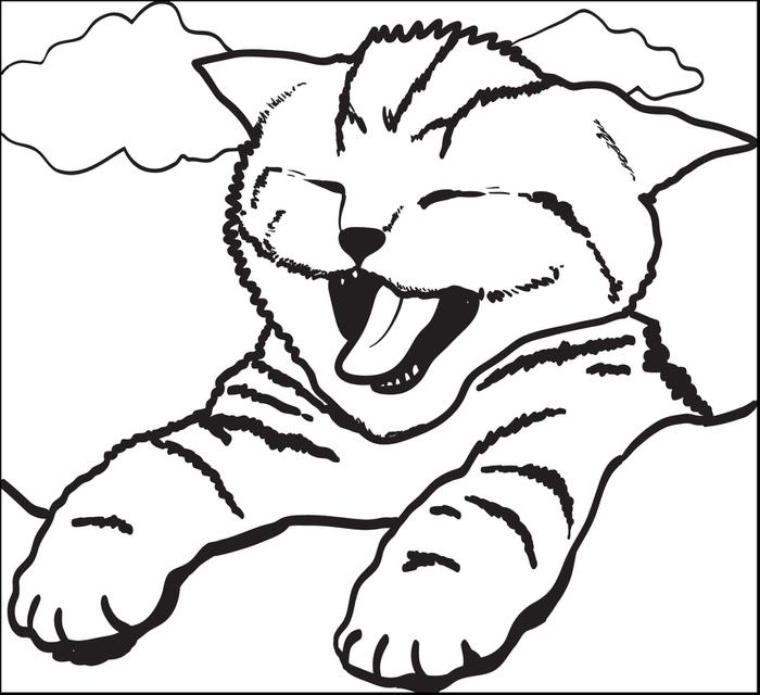 700x640 Delightful Decoration Kitty Cat Coloring Pages Free Printable Cute