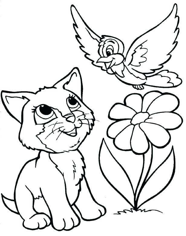 615x782 Cat Coloring Book Pages
