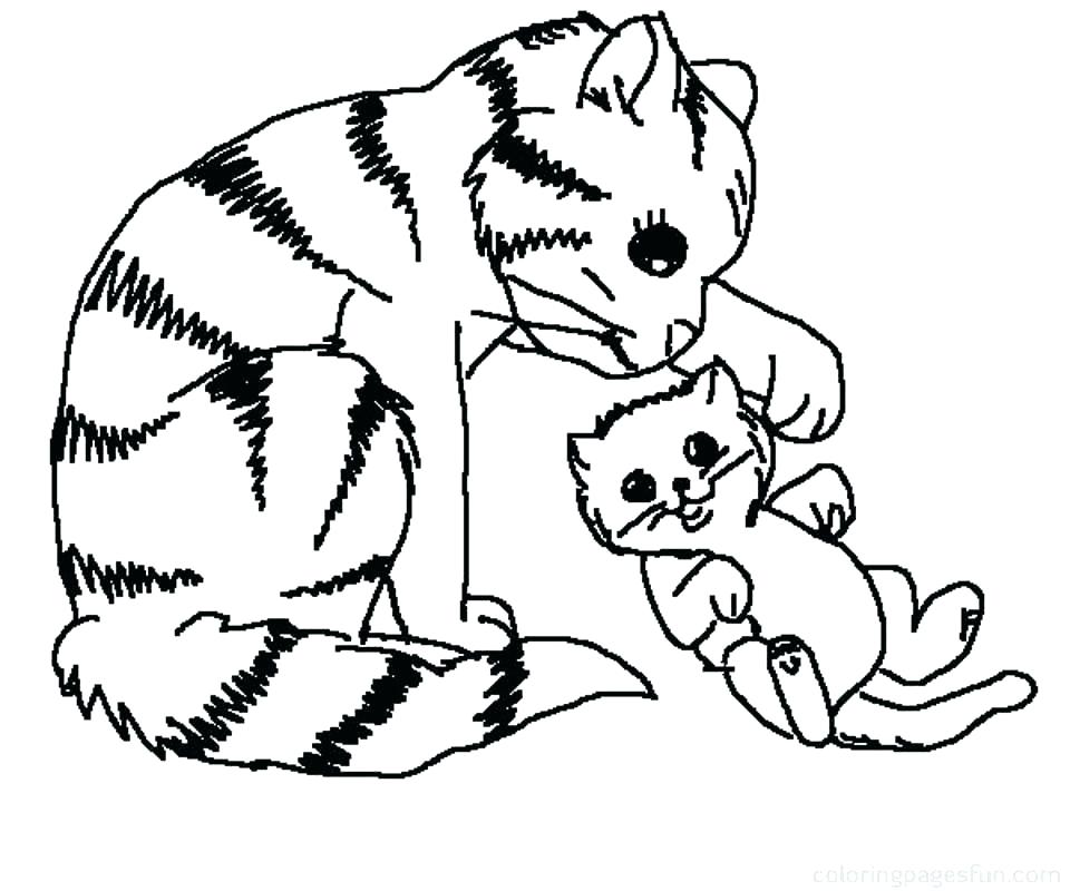960x800 Christmas Cat Coloring Pages Kitten Coloring Pages For Merry