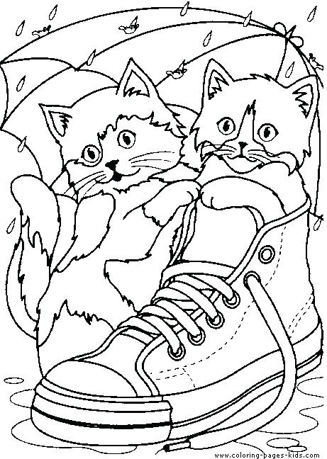 Cat Coloring Pages Kids