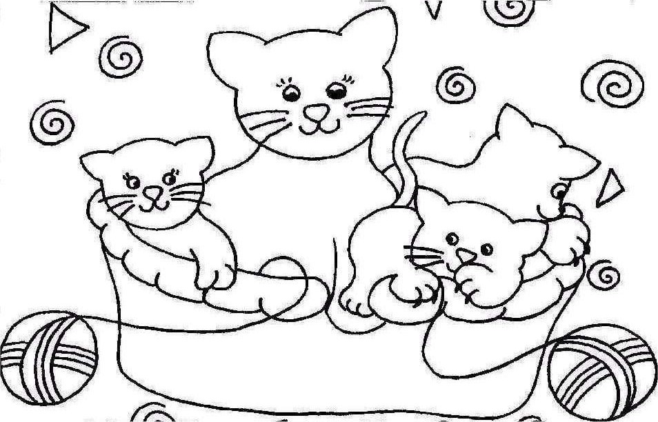 Free Printable Cat Coloring Pages For Kids 954x612 Free Printable Cat Coloring Pages For Kids