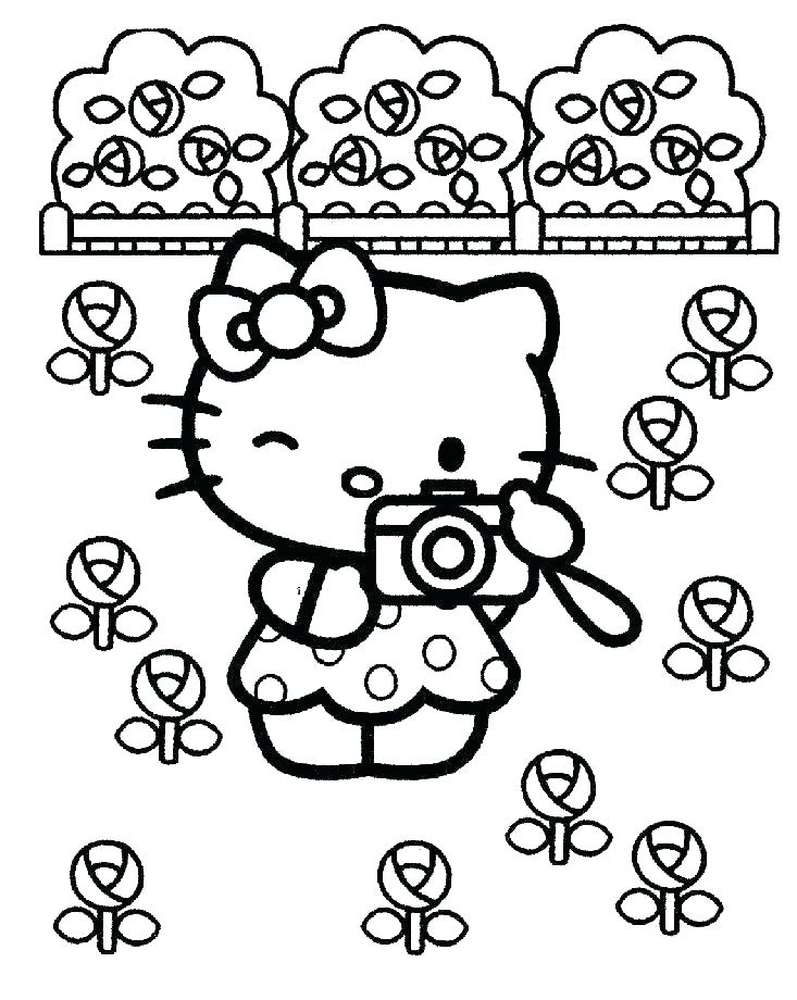 733x920 Hello Kitty Coloring Pictures Print Out Hello Kitty Coloring Pages