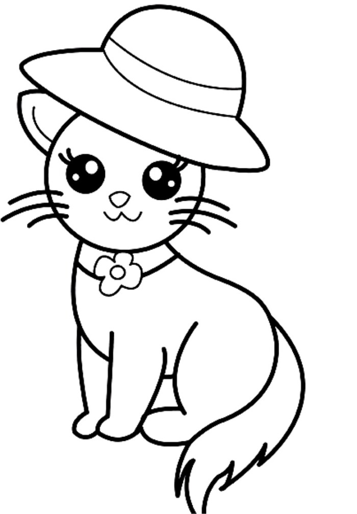 700x1006 Cat Coloring Sheets Perfect Cat Coloring Page 83 In Download