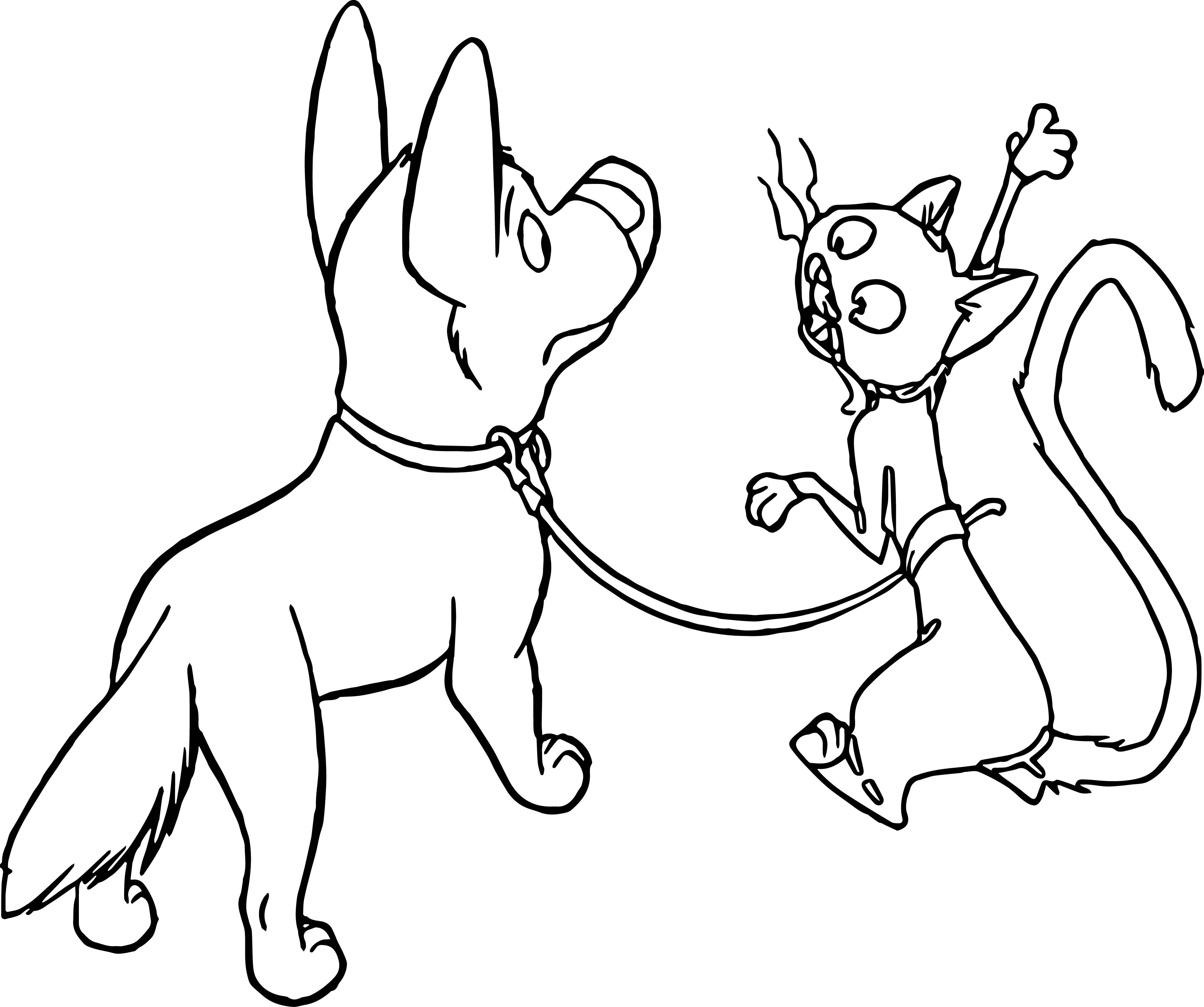 3755x3143 Lady And Tramp Family Dogs Coloring Pages For Kids New Bolt Dog