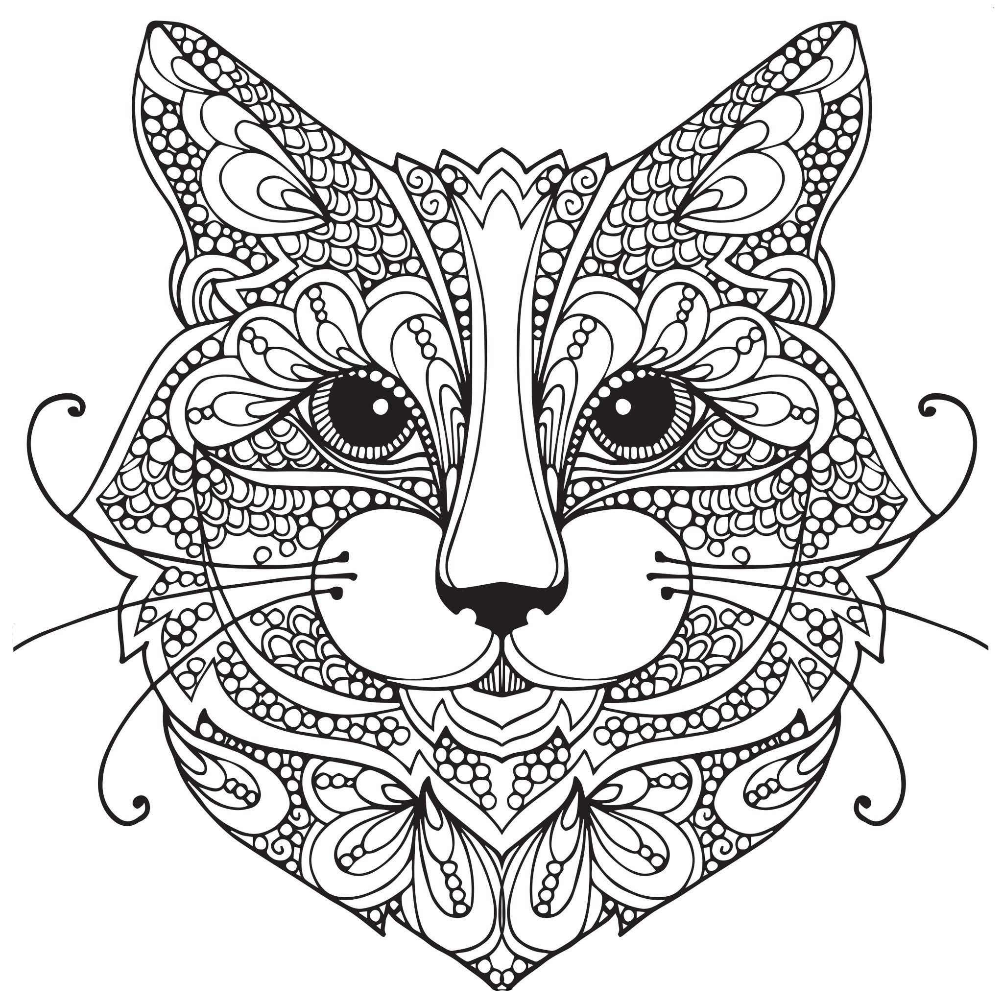 Adult Coloring Pages Cat 1 Coloring Pages Adult 2048x2048 Adult Coloring Pages Cat 1 Coloring Pages Adult