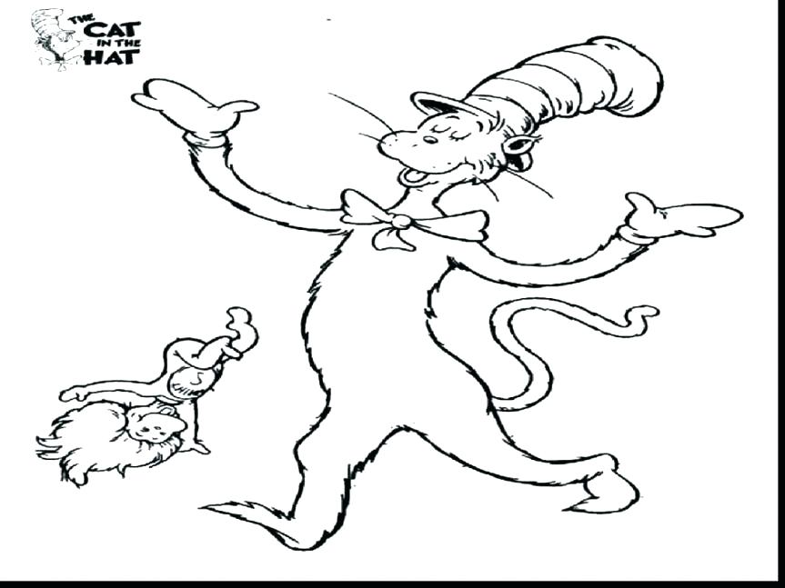 Cat In Hat Coloring Pages Printable at GetColorings.com | Free ...