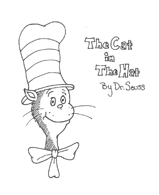 Cat In The Hat Coloring Pages Free at GetColorings.com | Free printable ...