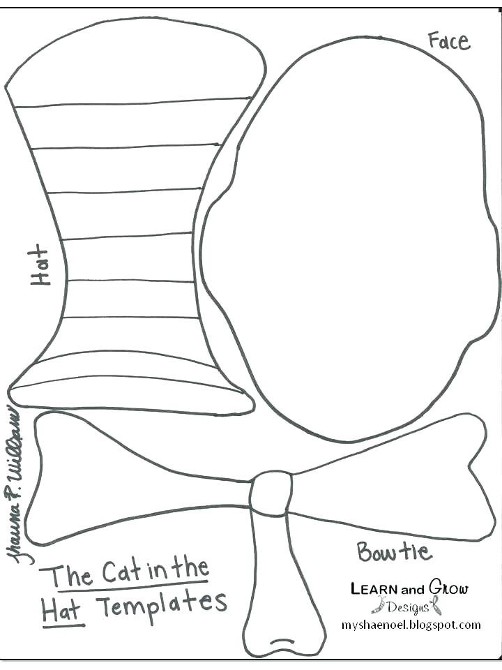720x960 Dr Seuss Hat Coloring Page The Cat In The Hat Coloring Pages Free