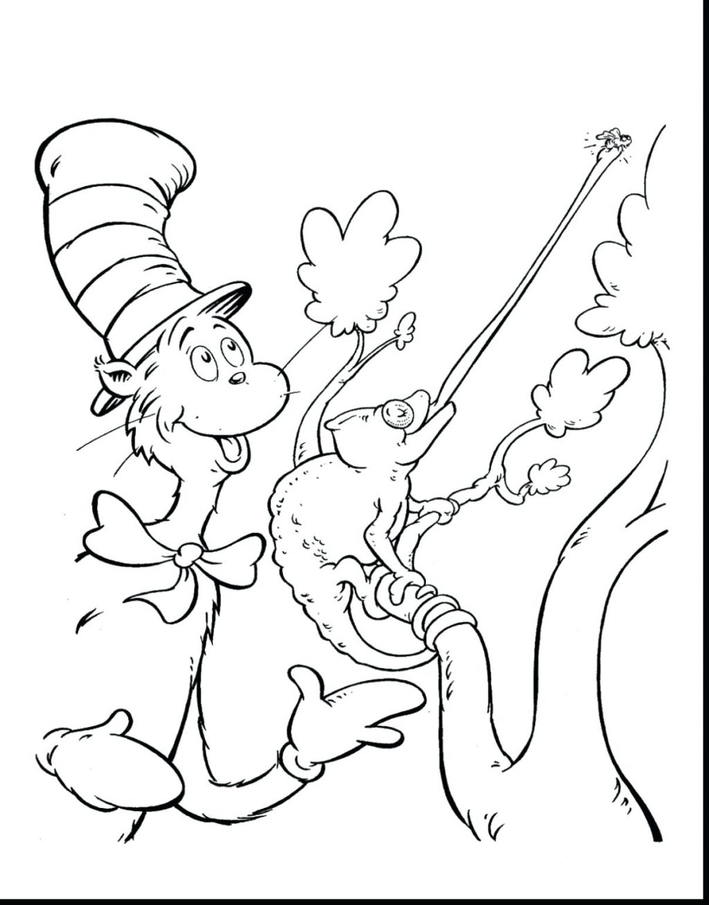 1024x1307 Coloring Page ~ Dr Seuss Printable Coloring Pages Beautiful Cat