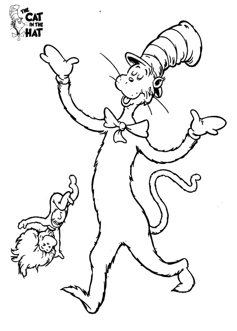 Cat In The Hat Coloring Pages Future 800x1120 Cat In The Hat Coloring Pages Future