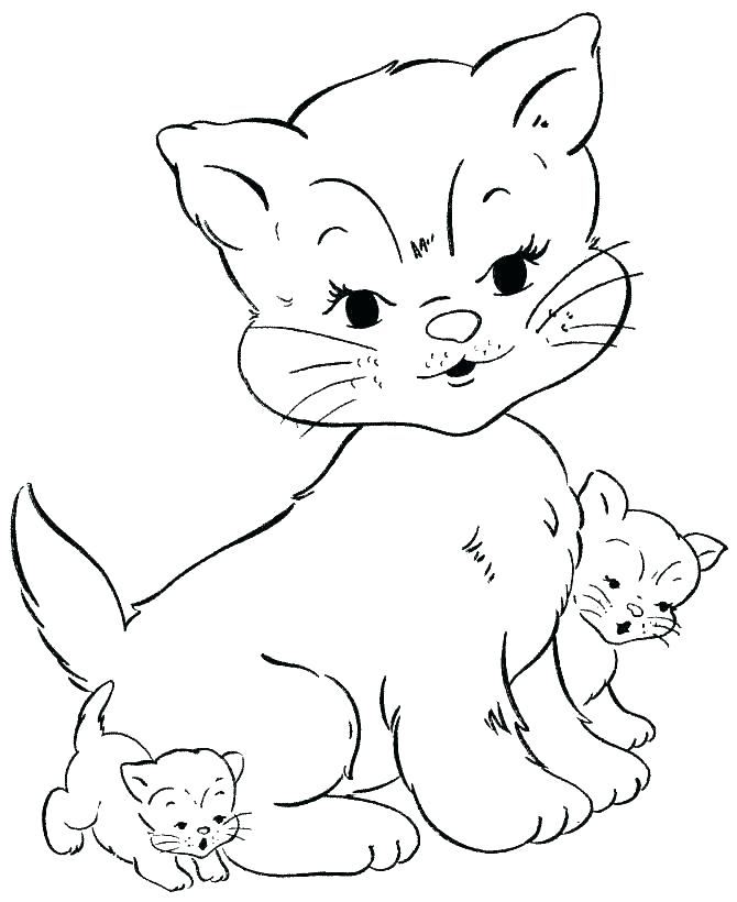 Coloring Page Of A Cat Impair.co 670x820 Coloring Page Of A Cat Impair.co