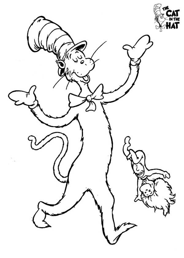Dr Seuss The Cat In The Hat And Thing One Coloring Page Color Luna 600x840 Dr Seuss The Cat In The Hat And Thing One Coloring Page Color Luna