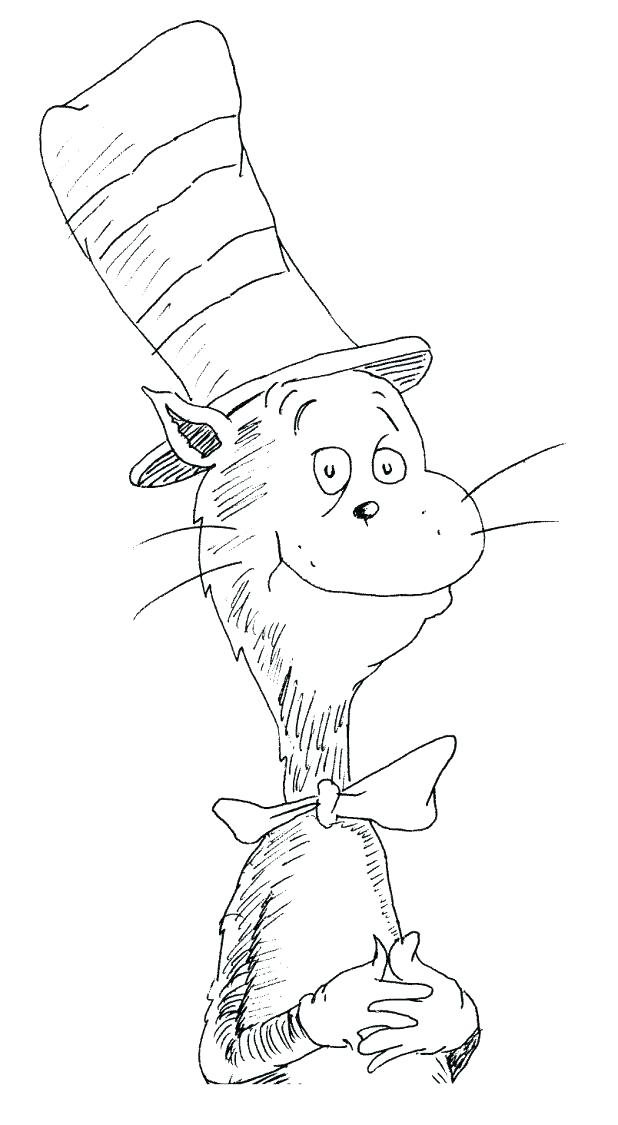 618x1125 Cat In The Hat Color Pages Unbelievable Cat Hat Printable Coloring