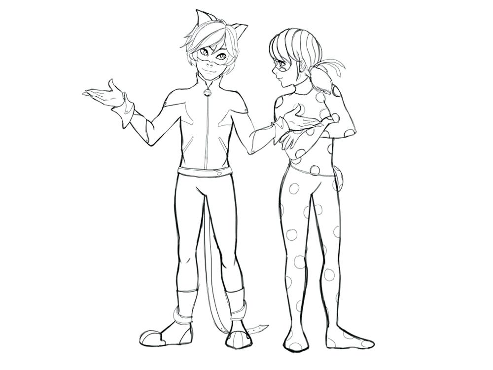 1000x750 Ladybug And Cat Noir Coloring Pages Ladybug And Cat Coloring Pages