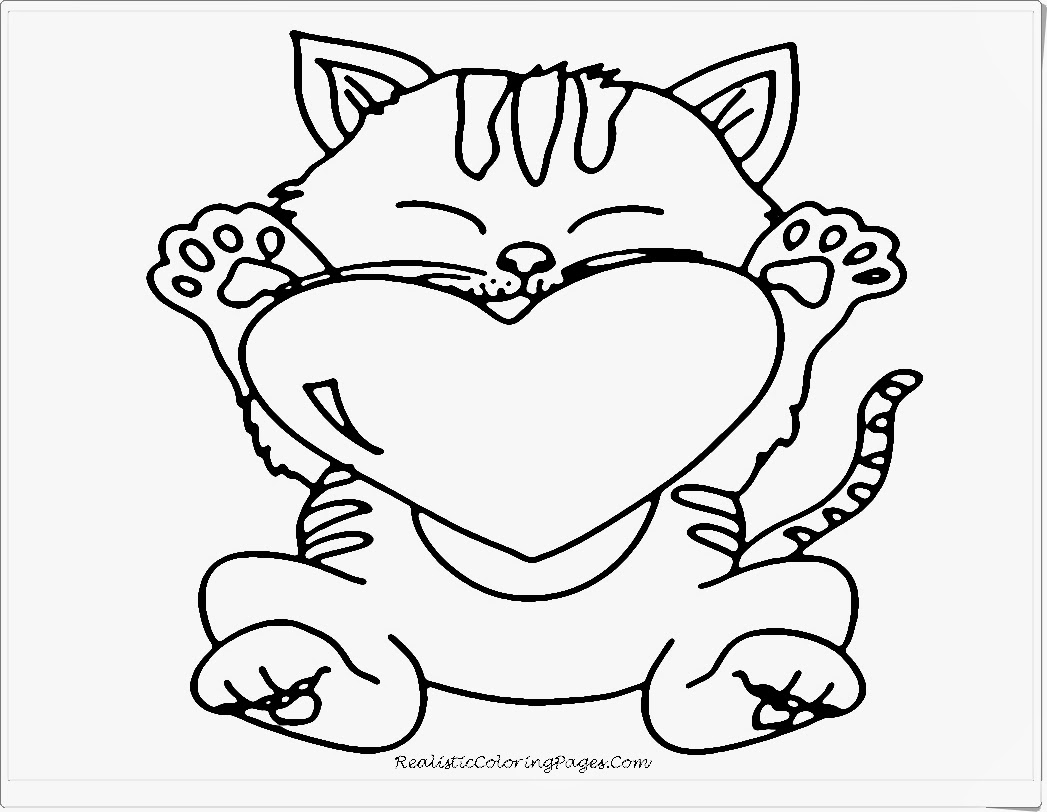 1047x812 Appealing Cat Valentine Coloring Pages Image For Inspiration