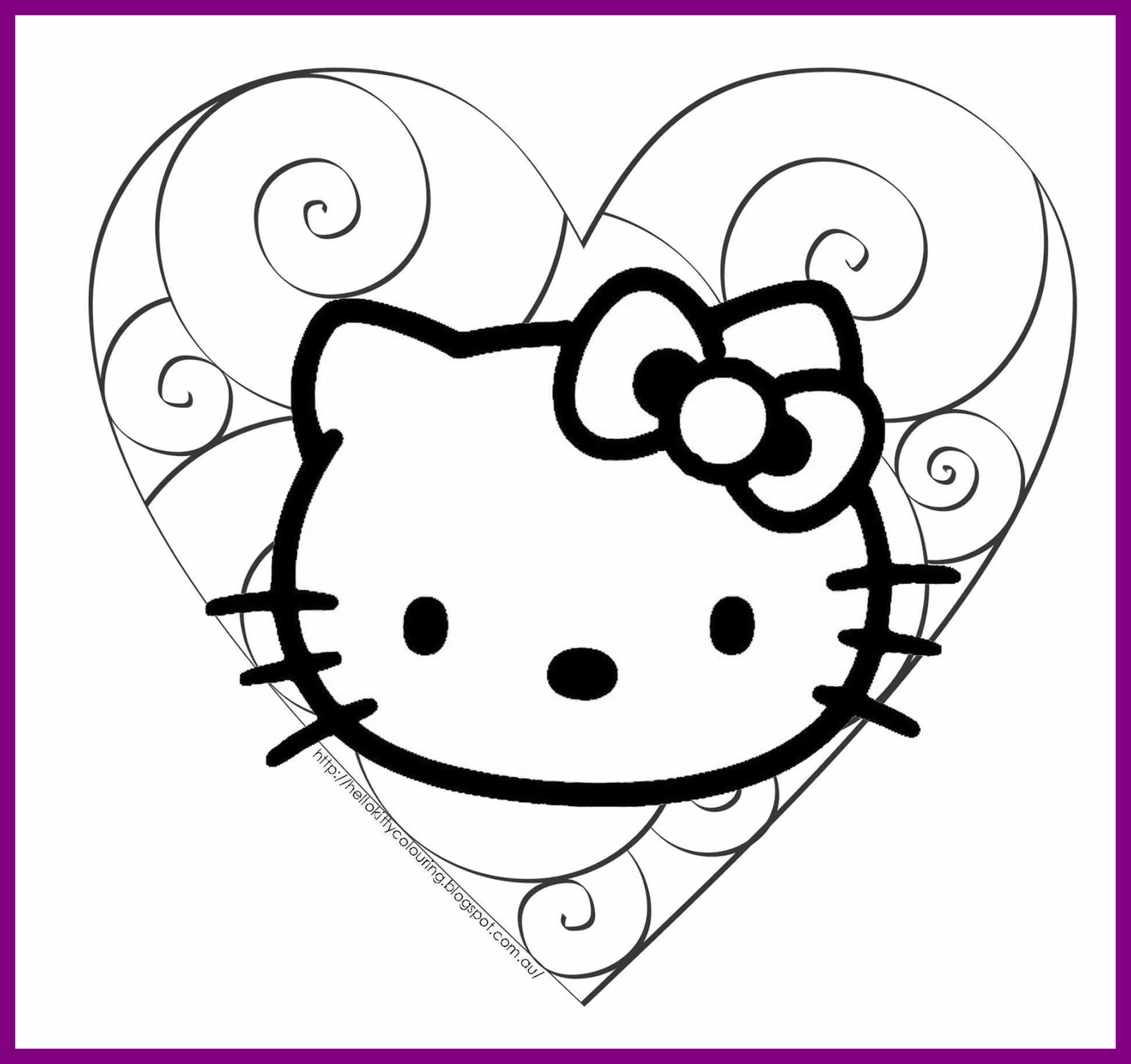 1952x1836 Awesome Hello Kitty Day Coloring Sheets Your Meme Image Of Cat